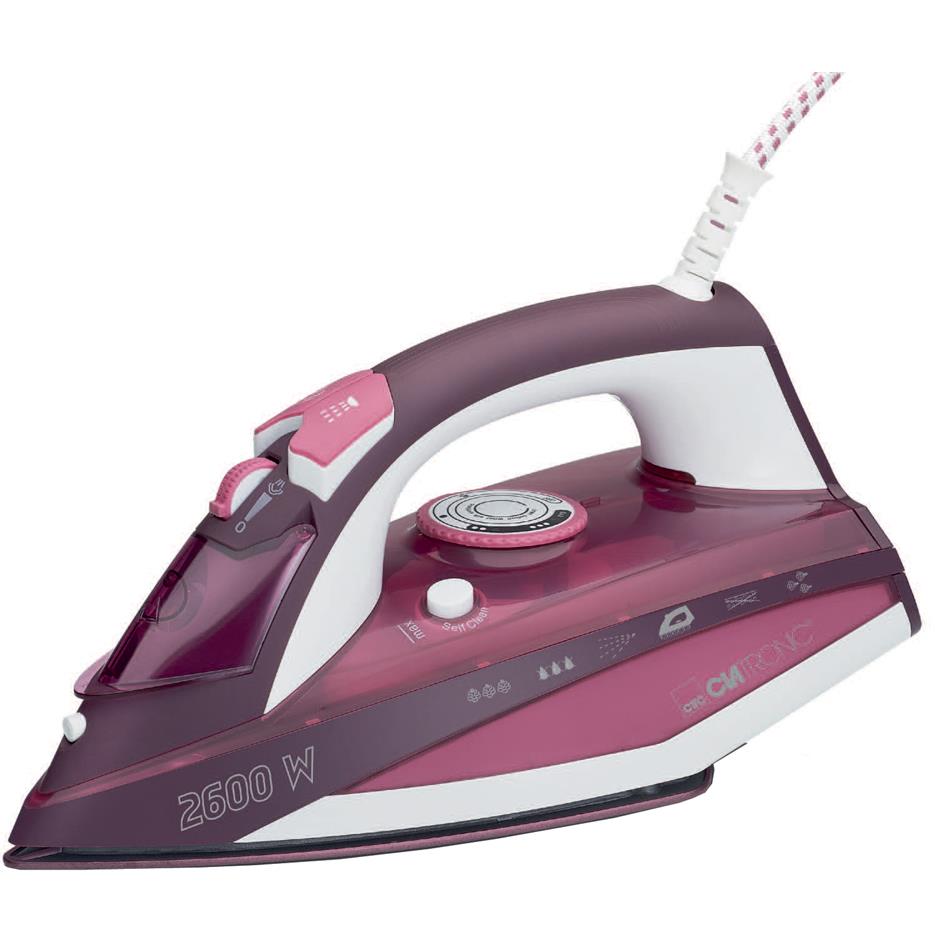CLATRONIC Fer  repasser  vapeur DB 3705, blanc / rouge