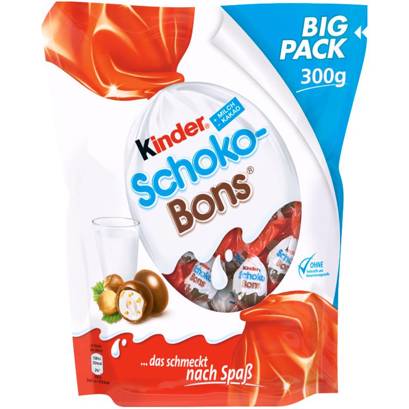 Kinder Bonbon de chocolat Schoko-Bons, BIG PACK 300 g