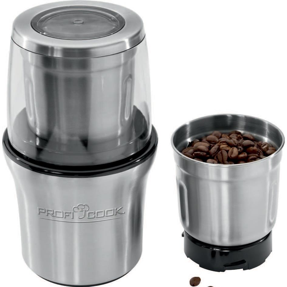 PROFI COOK Moulin  caf PC-KSW 1021, argent
