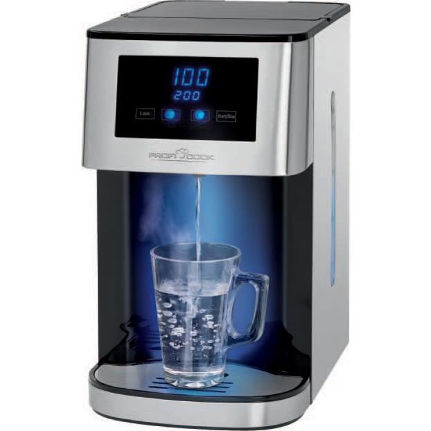 PROFI COOK Fontaine  eau chaude PC-HWS 1145, inox/noir