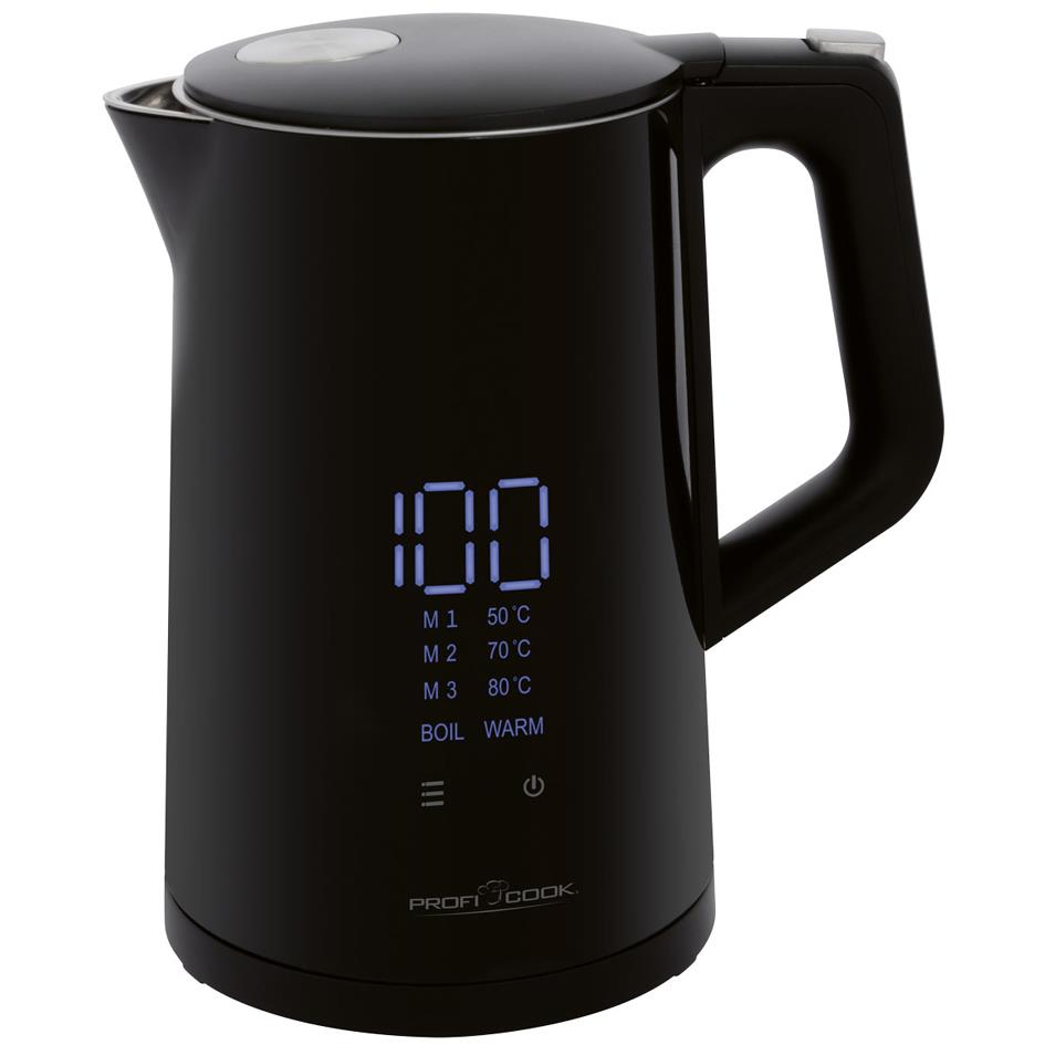 PROFI COOK Bouilloire PC-WKS 1243, 1,7 litre, noir