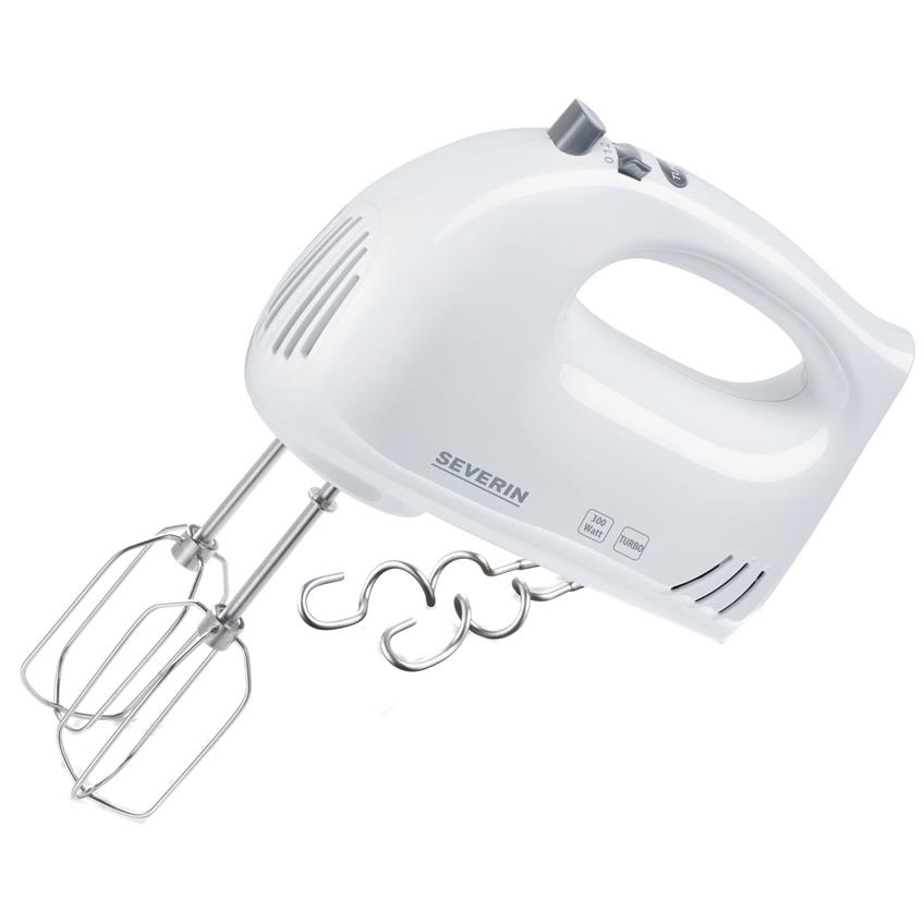 SEVERIN Batteur HM 3820, 300 Watt, blanc / gris