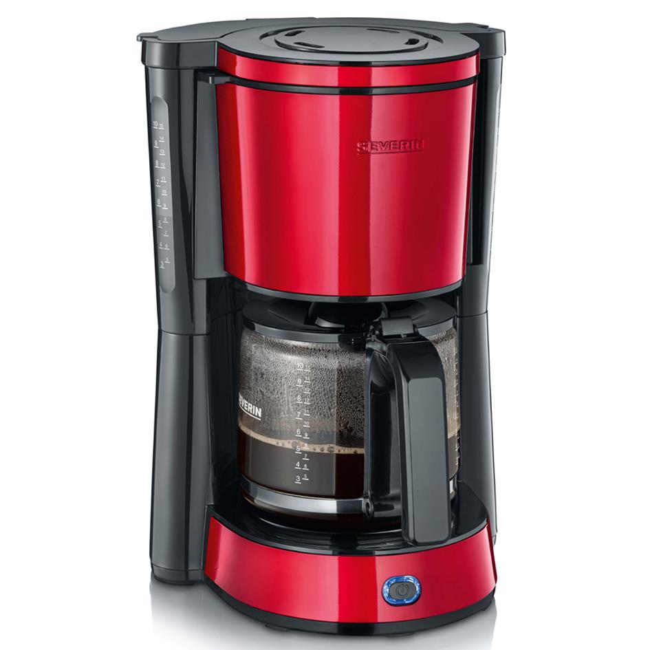 SEVERIN Cafetire lectrique KA 4817 TYPE, rouge / noir