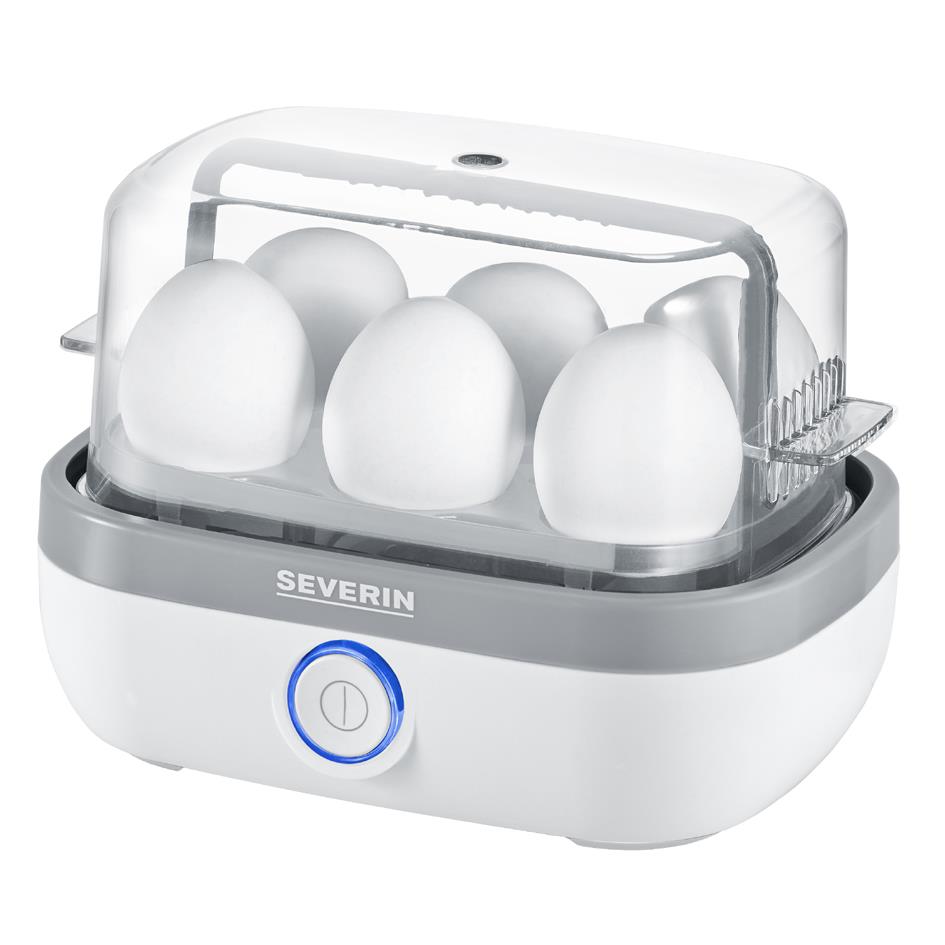 SEVERIN Cuiseur  oeufs EK 3164, pour 6 oeufs, blanc/gris
