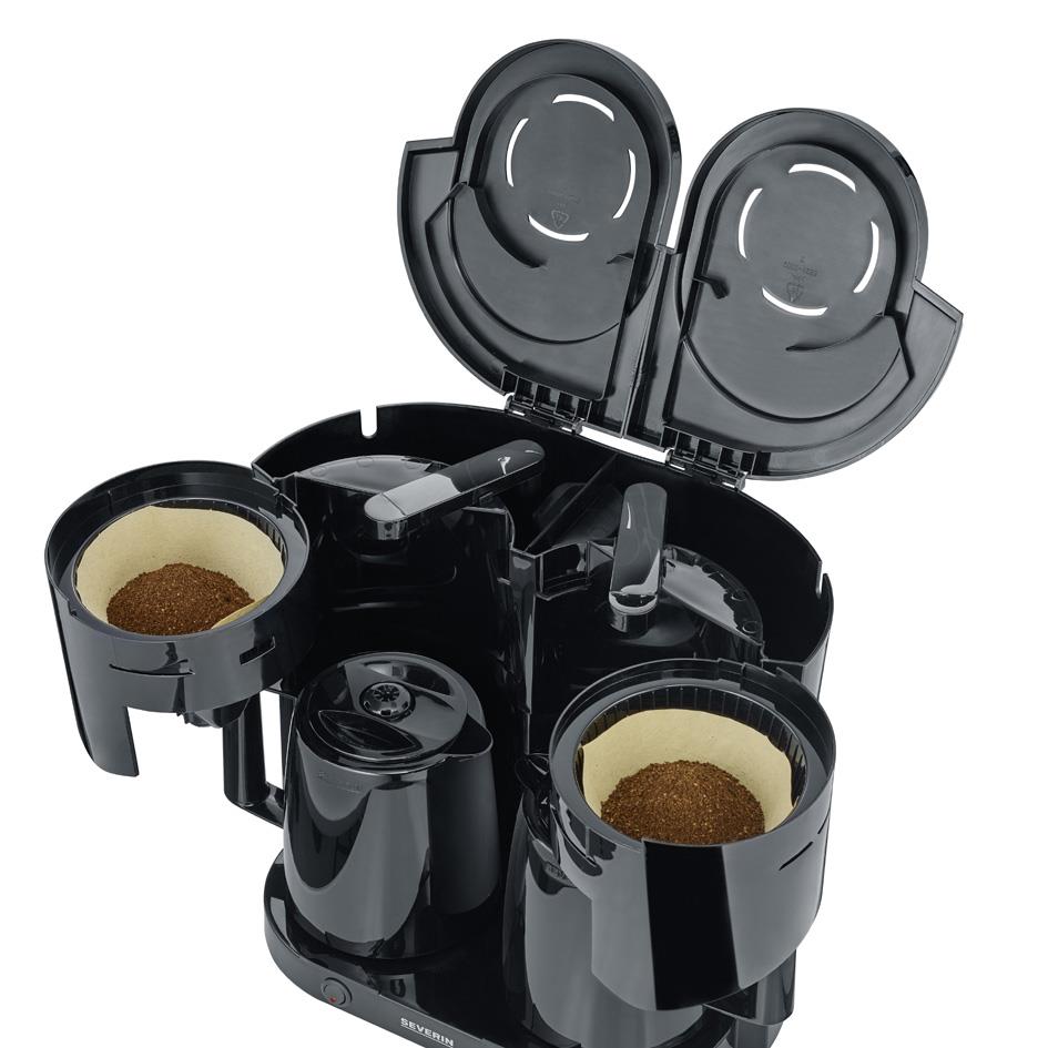 SEVERIN Cafetire lectrique duo KA 9315, noir