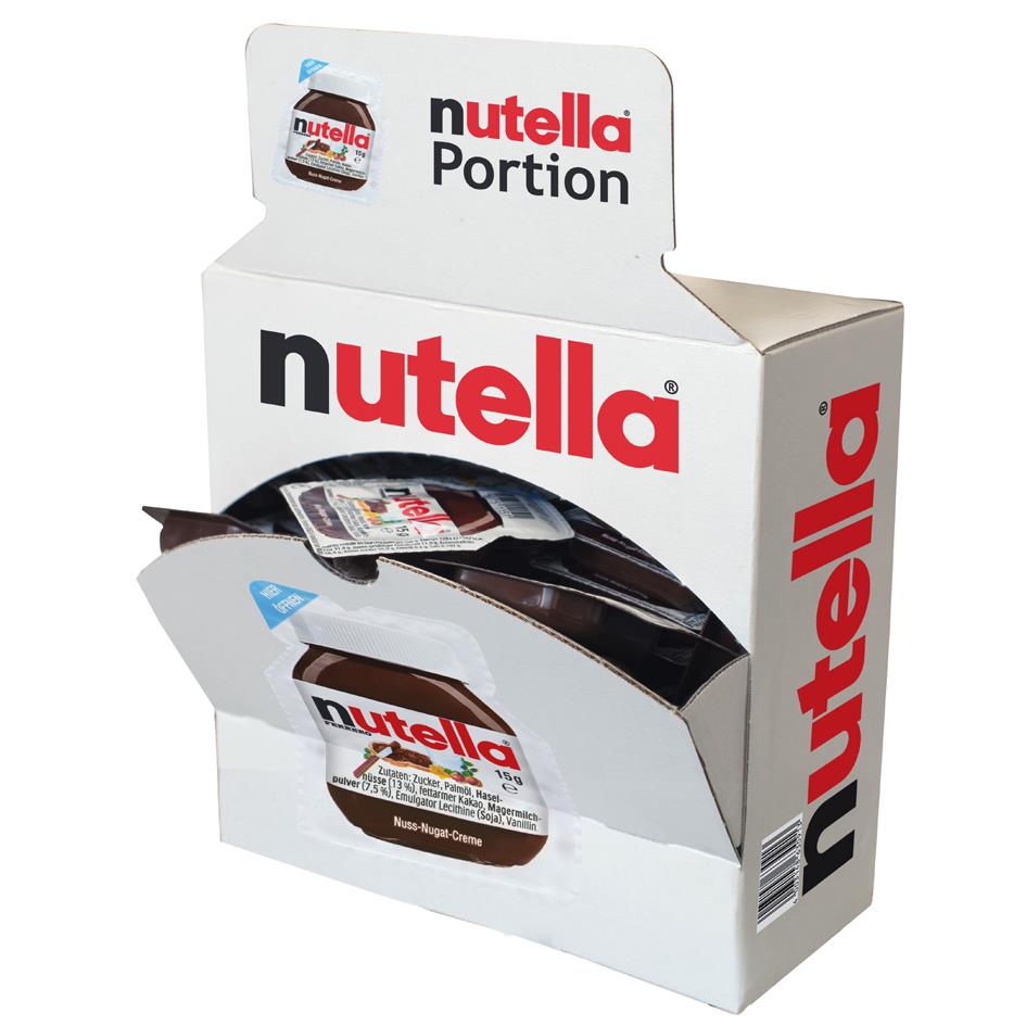 Ferrero Crme praline aux noisettes nutella, prsentoir en