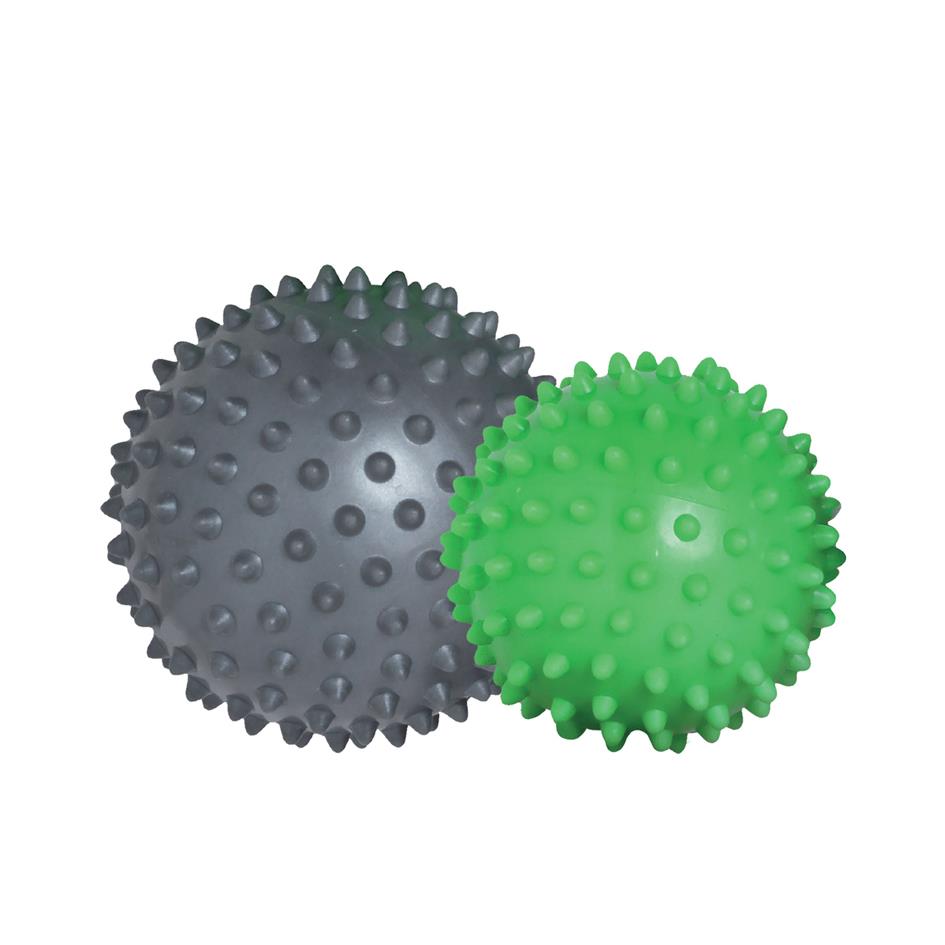SCHILDKRoT Set de balles de massage  picots, gris / vert