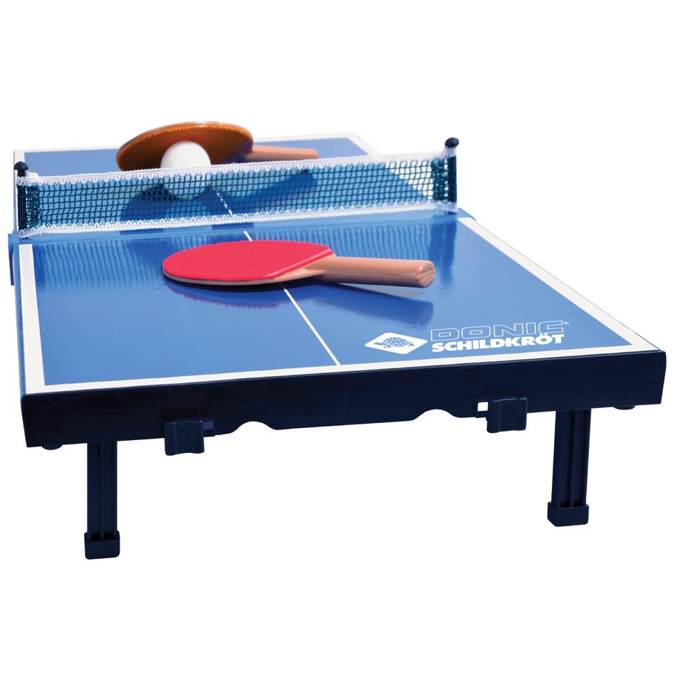 DONIC SCHILDKRoT Mini-table de tennis de table, kit, bleu