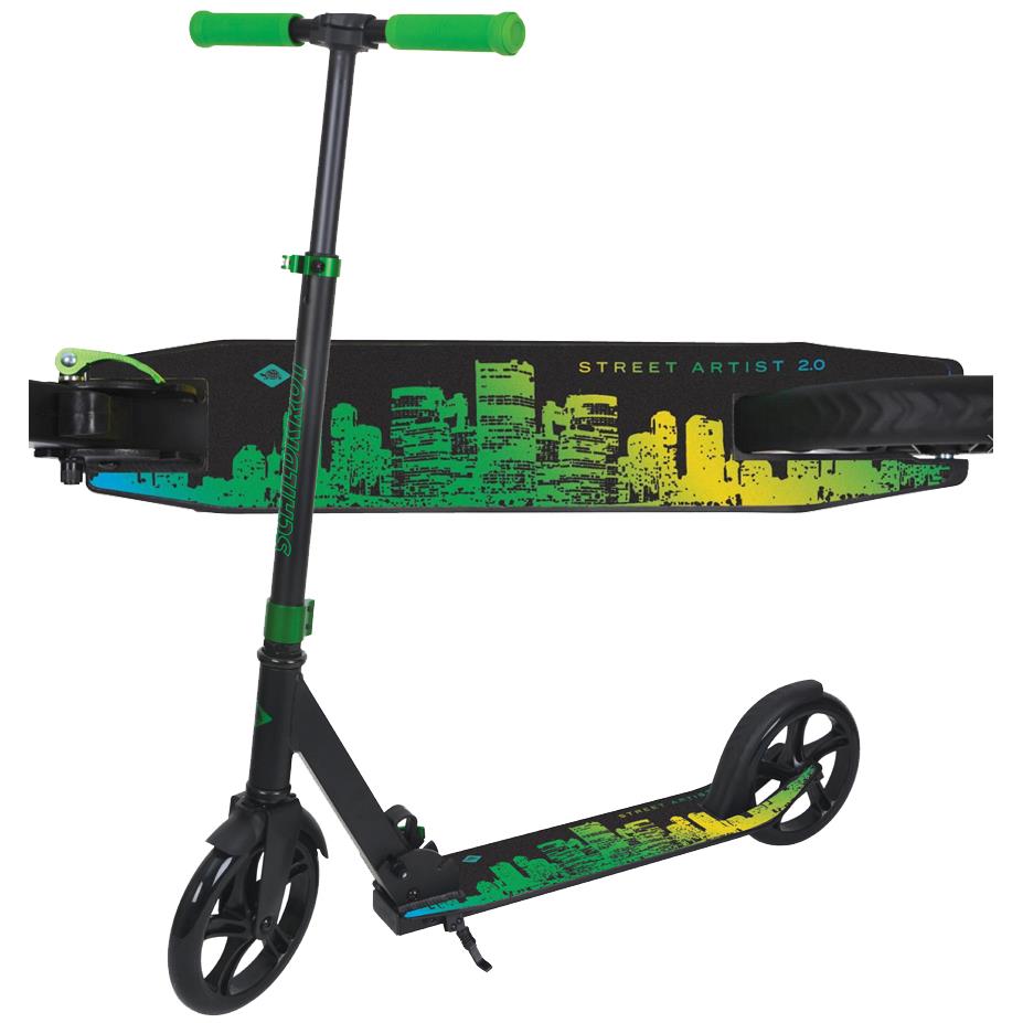 SCHILDKRoT Trottinette City Scooter Street Artist 2.0, bleu