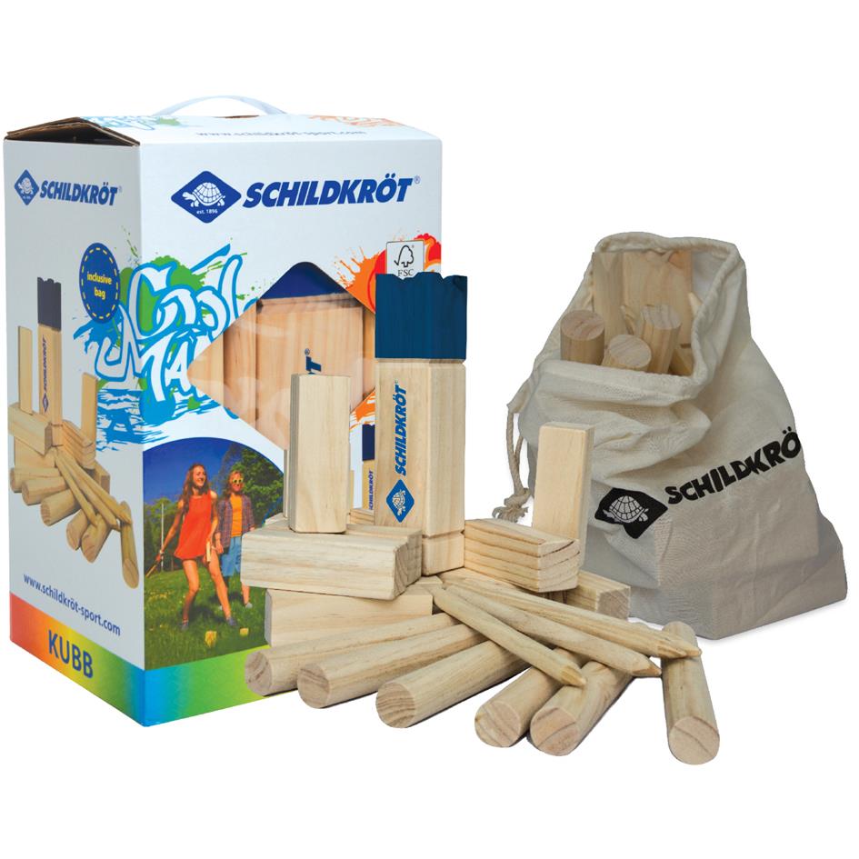 SCHILDKRoT Jeu d'checs sudois Kubb, en pin