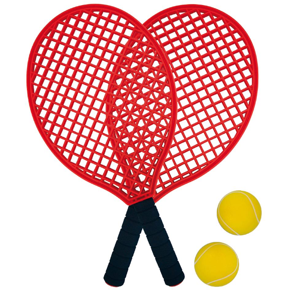 SCHILDKRoT Set de beach tennis, noir/rouge