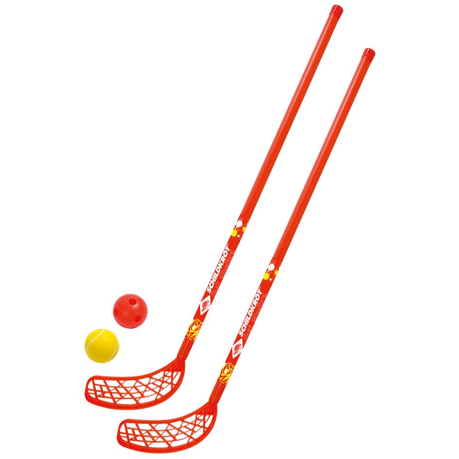 SCHILDKRoT Set de fun hockey, 4 pices, rouge / jaune