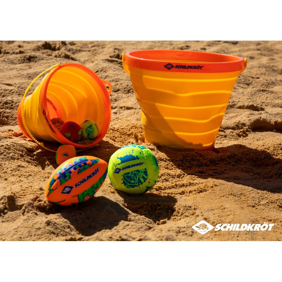SCHILDKRoT Seau de plage, pliable, orange