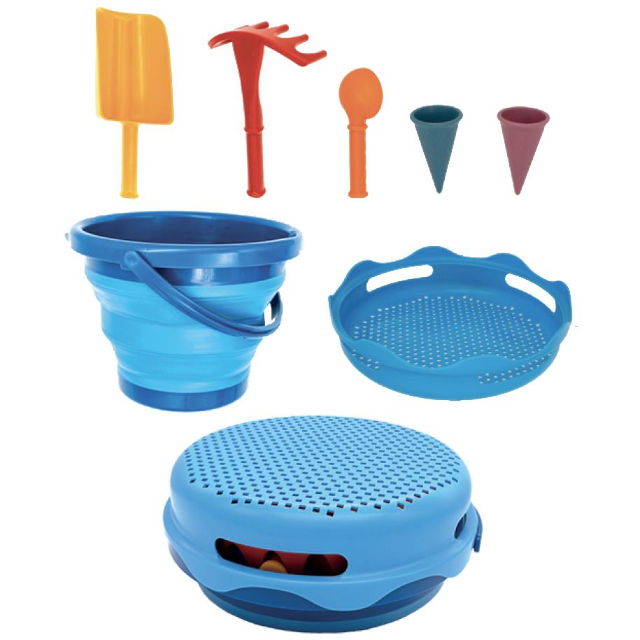 SCHILDKRoT Kit de jouets de plage 7en1, rouge