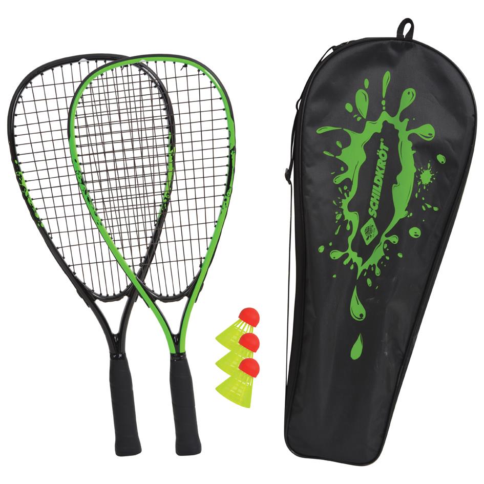 SCHILDKRoT Set de speed badminton, noir / vert