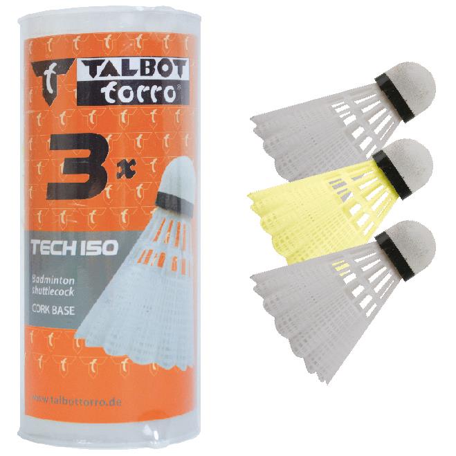 TALBOT torro Volant de badminton Tech 150,couleurs assorties