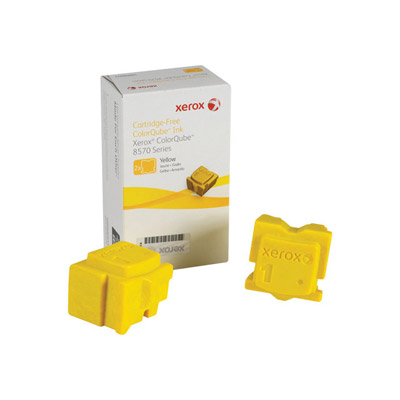 Xerox - Encres solides - 2 x jaune - 2200 pages - pour ColorQube 8570, 8570DN, 8570DT, 8570N